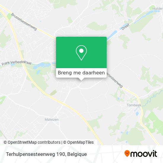 Terhulpensesteenweg 190 kaart