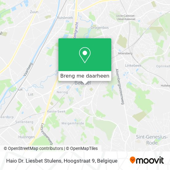 Haio Dr. Liesbet Stulens, Hoogstraat 9 kaart
