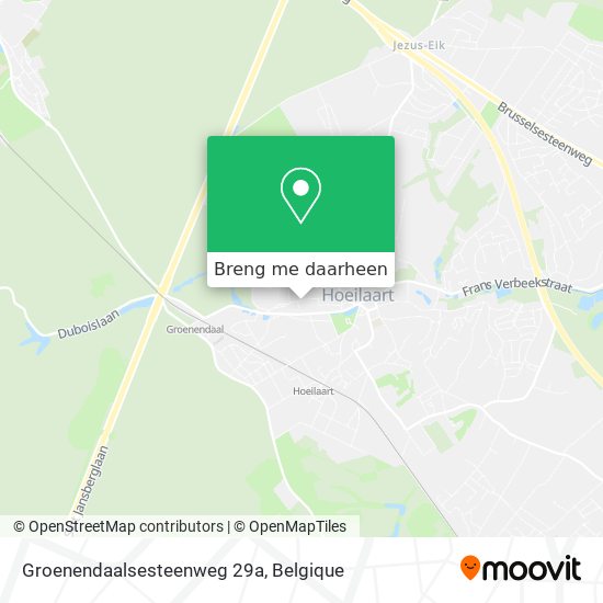 Groenendaalsesteenweg 29a kaart