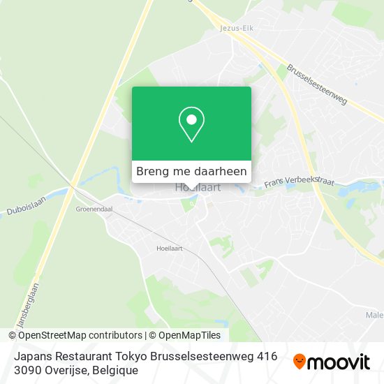 Japans Restaurant Tokyo Brusselsesteenweg 416 3090 Overijse kaart