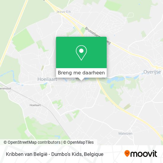 Kribben van België - Dumbo's Kids kaart