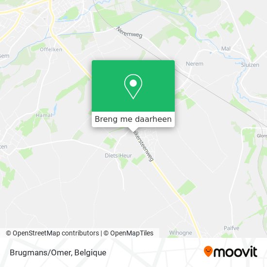 Brugmans/Omer kaart