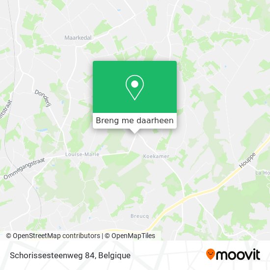 Schorissesteenweg 84 kaart