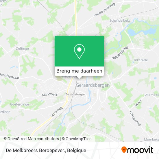 De Melkbroers Beroepsver. kaart