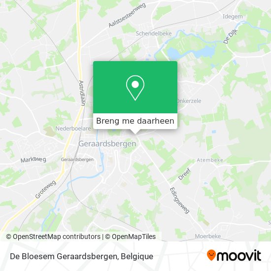 De Bloesem Geraardsbergen kaart