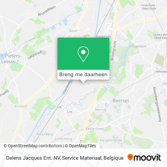 Delens Jacques Ent. NV, Service Materiaal kaart