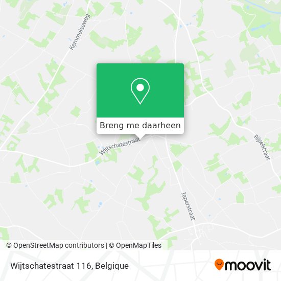 Wijtschatestraat 116 kaart