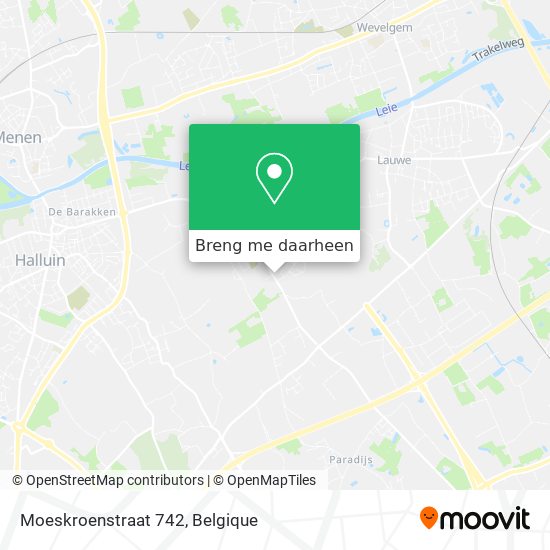 Moeskroenstraat 742 kaart