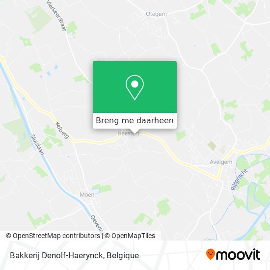 Bakkerij Denolf-Haerynck kaart