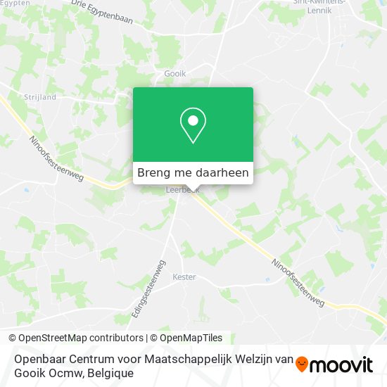 Openbaar Centrum voor Maatschappelijk Welzijn van Gooik Ocmw kaart