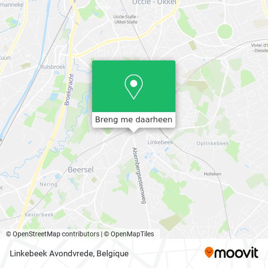 Linkebeek Avondvrede kaart