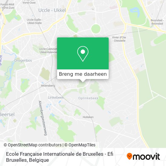 Ecole Française Internationale de Bruxelles - Efi Bruxelles kaart
