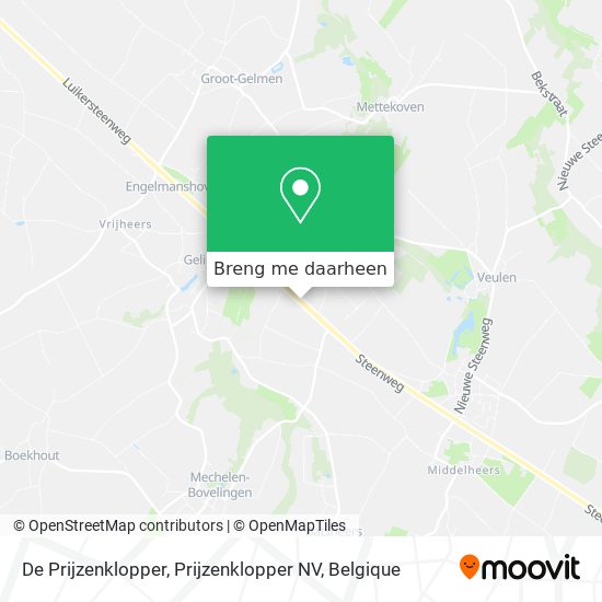 De Prijzenklopper, Prijzenklopper NV kaart