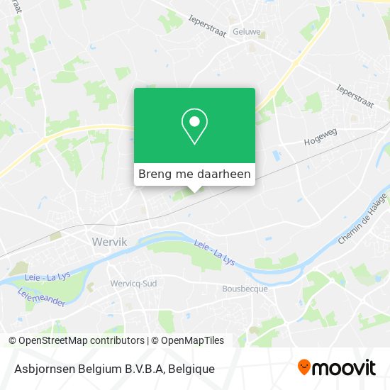 Asbjornsen Belgium B.V.B.A kaart