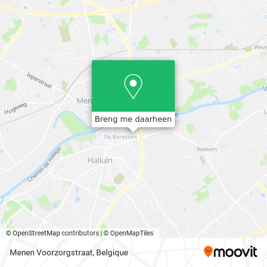 Menen Voorzorgstraat kaart