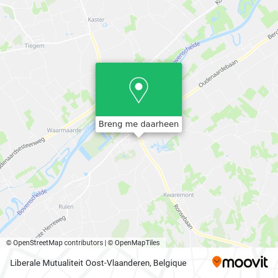 Liberale Mutualiteit Oost-Vlaanderen kaart