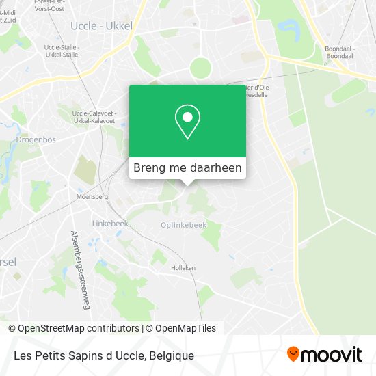 Les Petits Sapins d Uccle kaart
