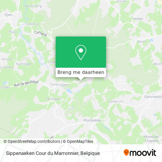 Sippenaeken Cour du Marronnier kaart