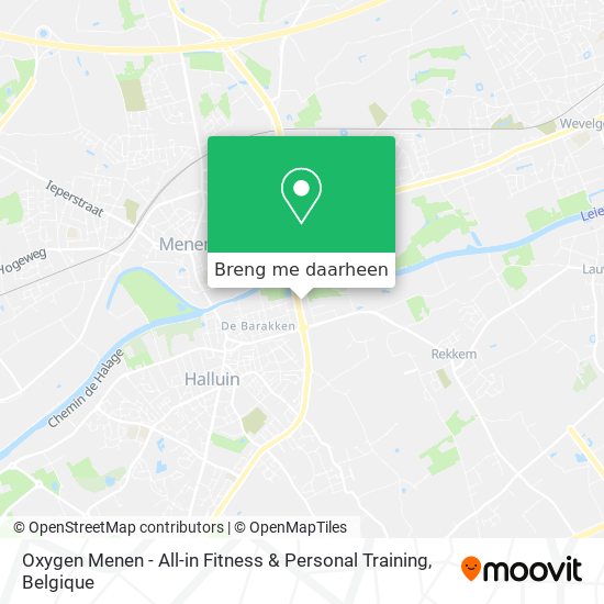 Oxygen Menen - All-in Fitness & Personal Training kaart