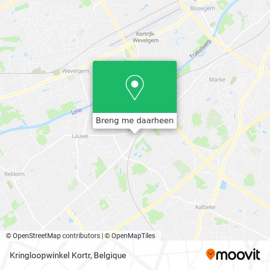 Kringloopwinkel Kortr kaart