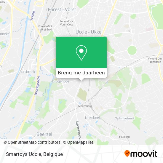 Smartoys Uccle kaart