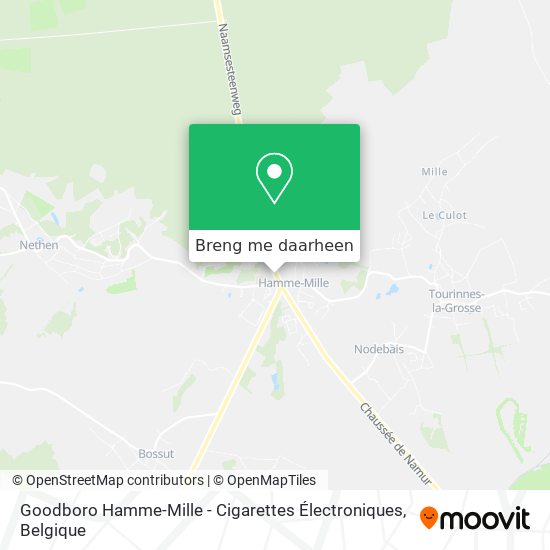 Goodboro Hamme-Mille - Cigarettes Électroniques kaart