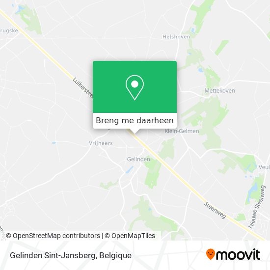 Gelinden Sint-Jansberg kaart