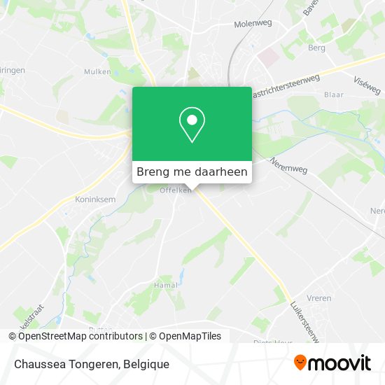 Chaussea Tongeren kaart