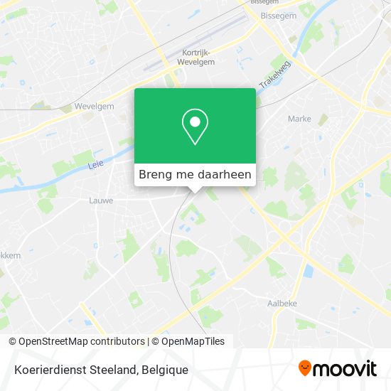 Koerierdienst Steeland kaart