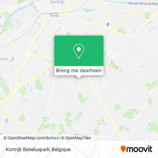 Kortrijk Beneluxpark kaart