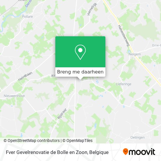 Fver Gevelrenovatie de Bolle en Zoon kaart