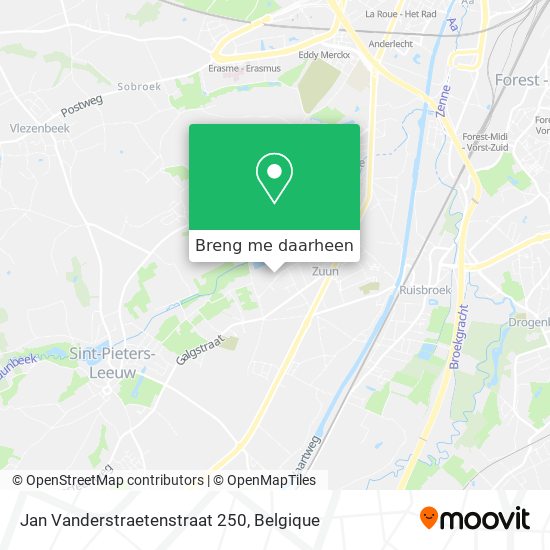 Jan Vanderstraetenstraat 250 kaart