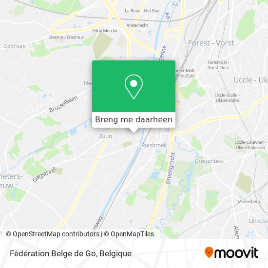 Fédération Belge de Go kaart