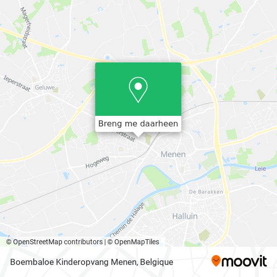 Boembaloe Kinderopvang Menen kaart