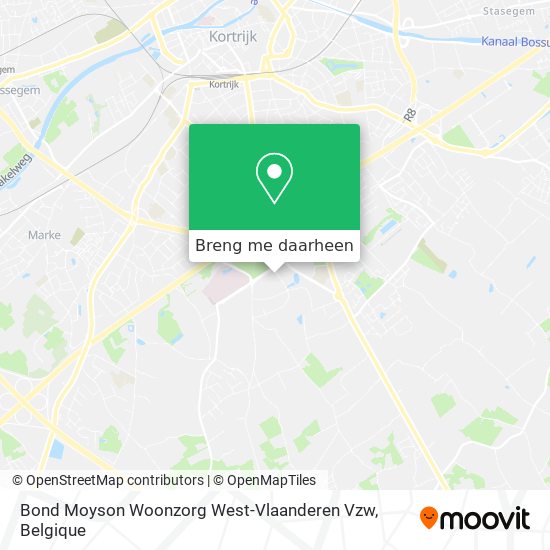 Bond Moyson Woonzorg West-Vlaanderen Vzw kaart