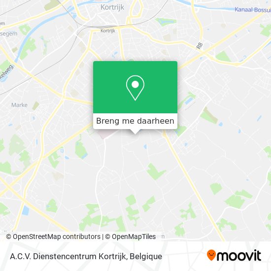 A.C.V. Dienstencentrum Kortrijk kaart