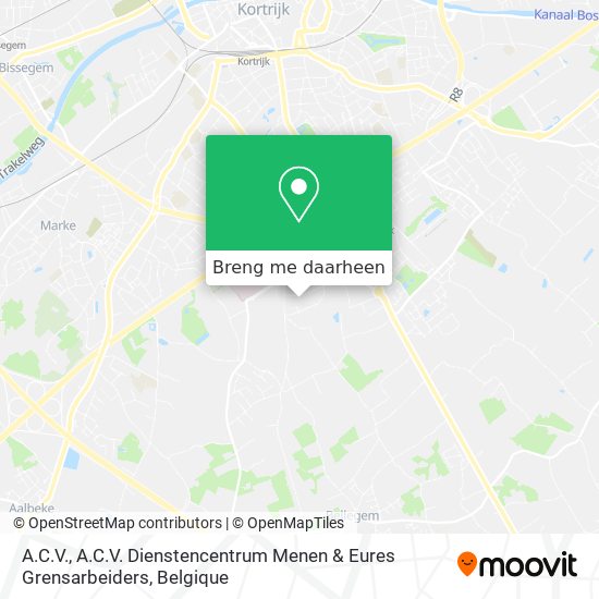 A.C.V., A.C.V. Dienstencentrum Menen & Eures Grensarbeiders kaart