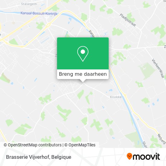 Brasserie Vijverhof kaart