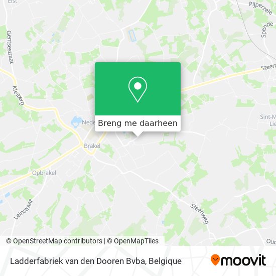 Ladderfabriek van den Dooren Bvba kaart