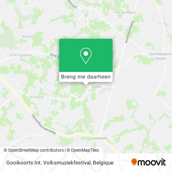 Gooikoorts Int. Volksmuziekfestival kaart