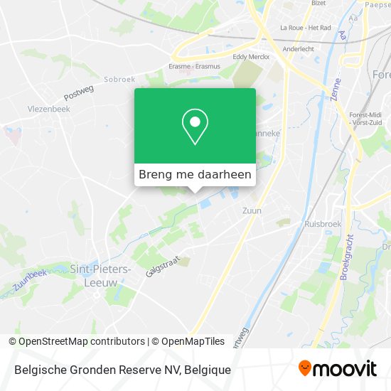 Belgische Gronden Reserve NV kaart