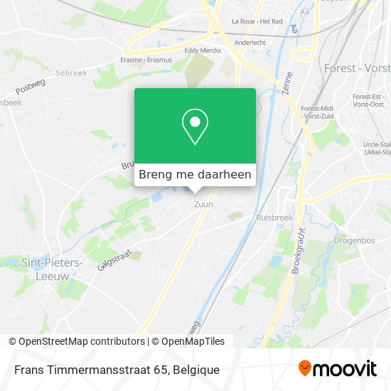 Frans Timmermansstraat 65 kaart