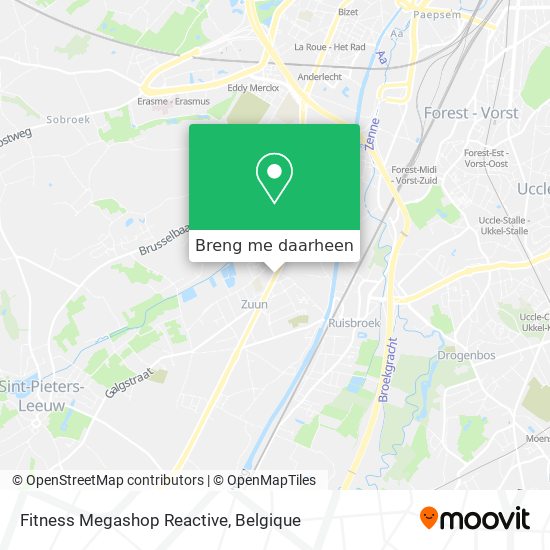 Fitness Megashop Reactive kaart