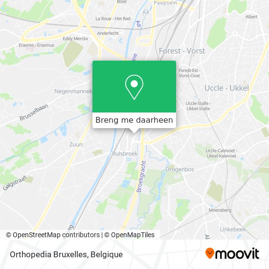 Orthopedia Bruxelles kaart