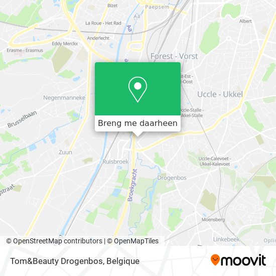 Tom&Beauty Drogenbos kaart