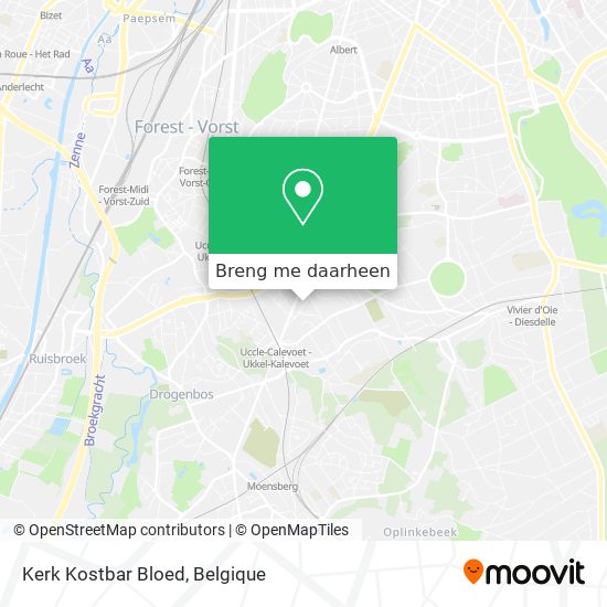 Kerk Kostbar Bloed kaart