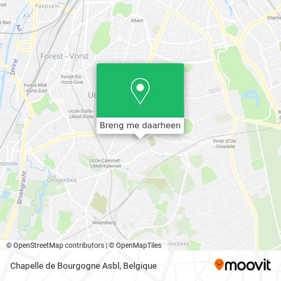 Chapelle de Bourgogne Asbl kaart