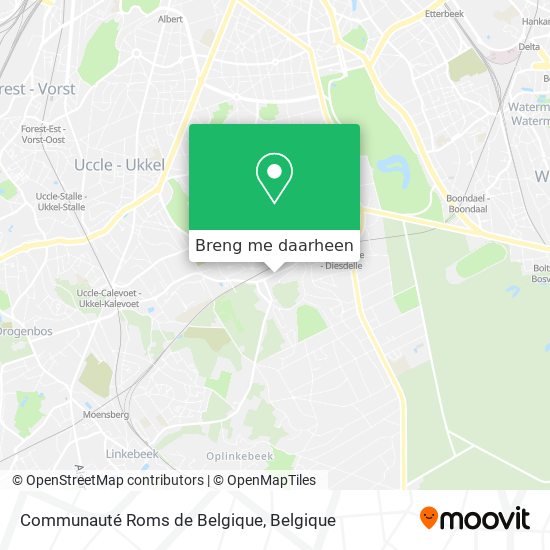 Communauté Roms de Belgique kaart