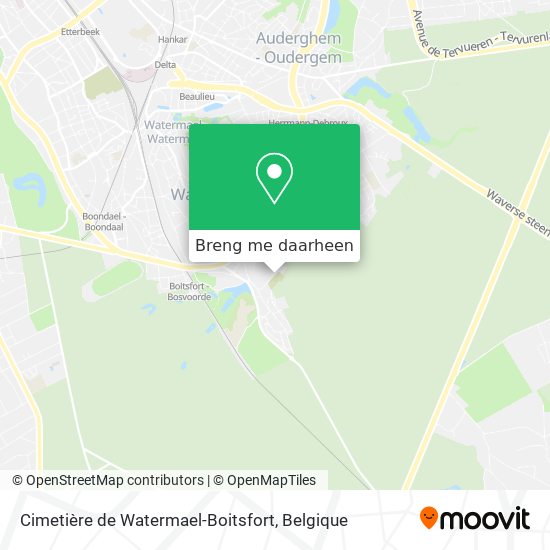 Cimetière de Watermael-Boitsfort kaart