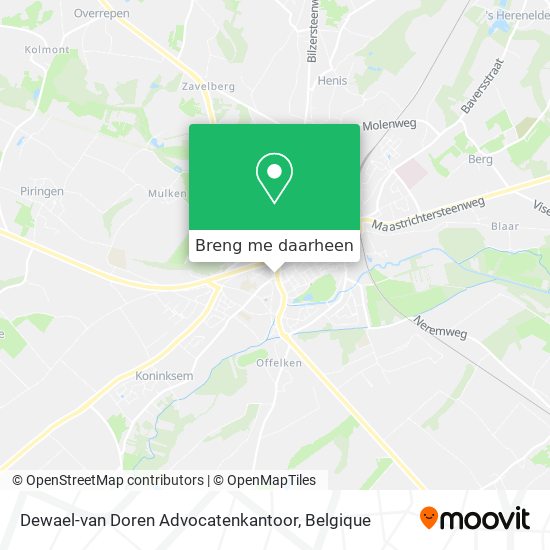 Dewael-van Doren Advocatenkantoor kaart